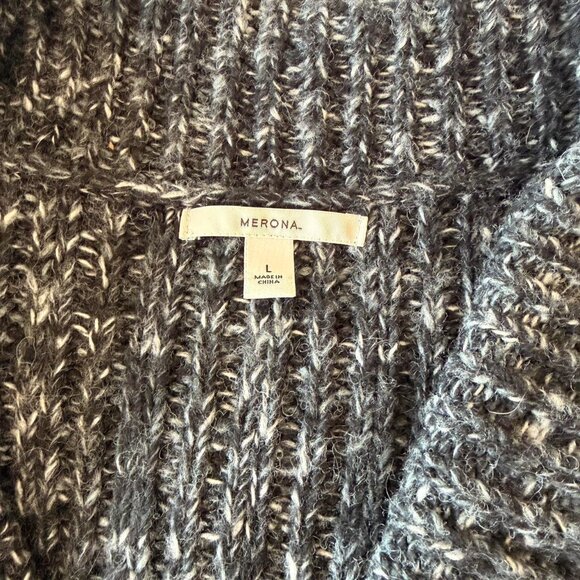 Y 2 K Grey Knit Sweater Vest 0721 - Picture 2 of 3